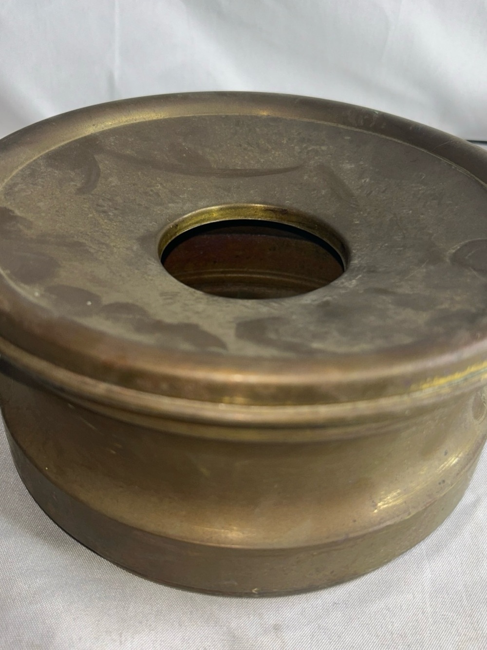 Vintage Brass Round spittoon